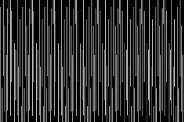 Abstract lines of graphic pattern. Design vertical stripe of random line white on black. Design print for illustration, wallpaper, texture, background, pattern.