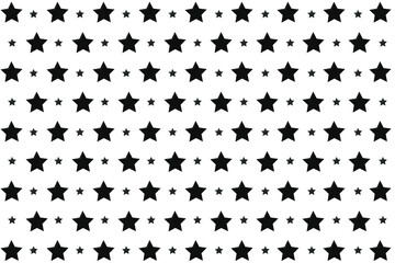 Black Stars Seamless Pattern