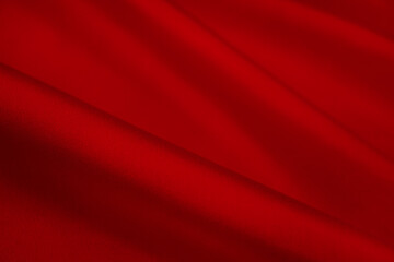 シルクのドレープ　赤