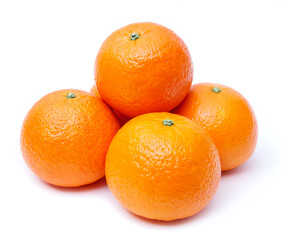 Oranges isolated on white background