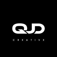 QJD Letter Initial Logo Design Template Vector Illustration