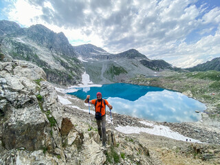 Fototapeta premium Travel across the Caucasus. Mountain landscape