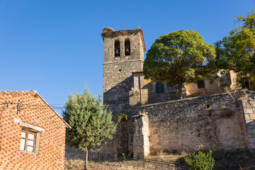 Parish Church of Saint Pelayo Martyr in Huerta de Rey, province of Burgos, Castile and Leon, Spain