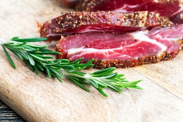 meat products and rosemary