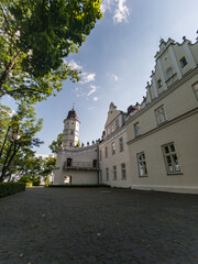 Fototapeta na wymiar Manor house in Poddebice city - Lodz voivodeship - Poland