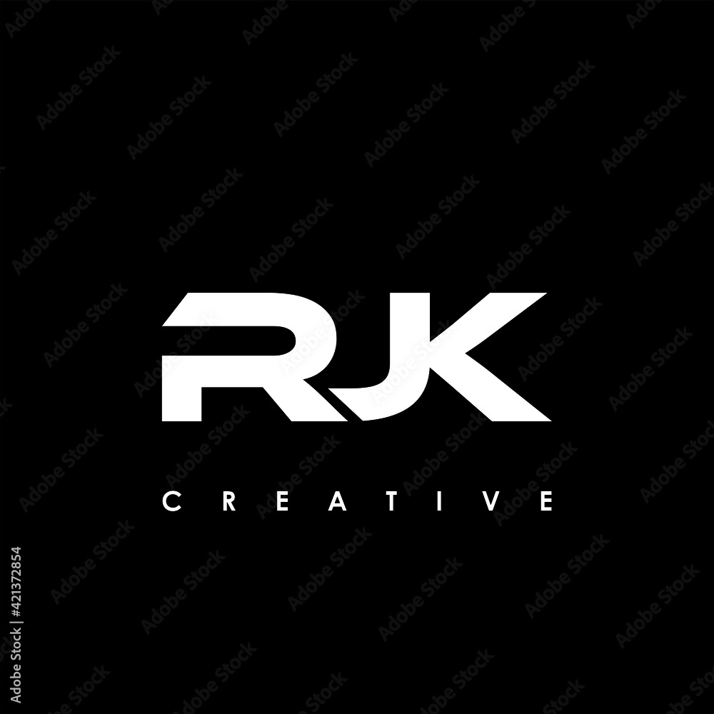 Wall mural RJK Letter Initial Logo Design Template Vector Illustration