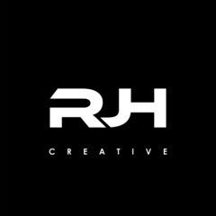 RJH Letter Initial Logo Design Template Vector Illustration