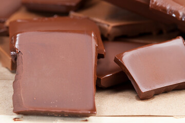 milk and bitter chocolate