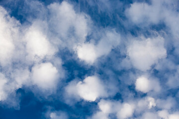 Obraz premium blue sky with lots of clouds