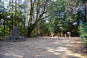 弘川寺　西行の墓　大阪府南河内郡