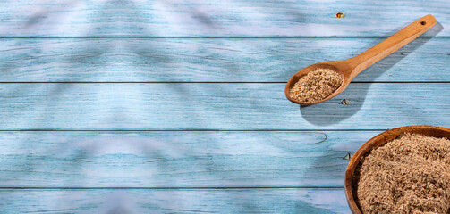 Soy fiber based food powder with psyllium