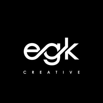 EGK Letter Initial Logo Design Template Vector Illustration