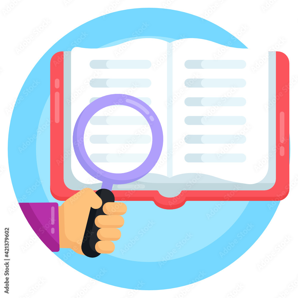 Canvas Prints pencil with paper denoting flat rounded icon of article writing