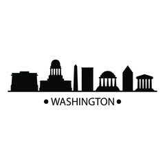 Obraz premium Washington skyline