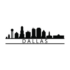 Naklejka premium Dallas skyline