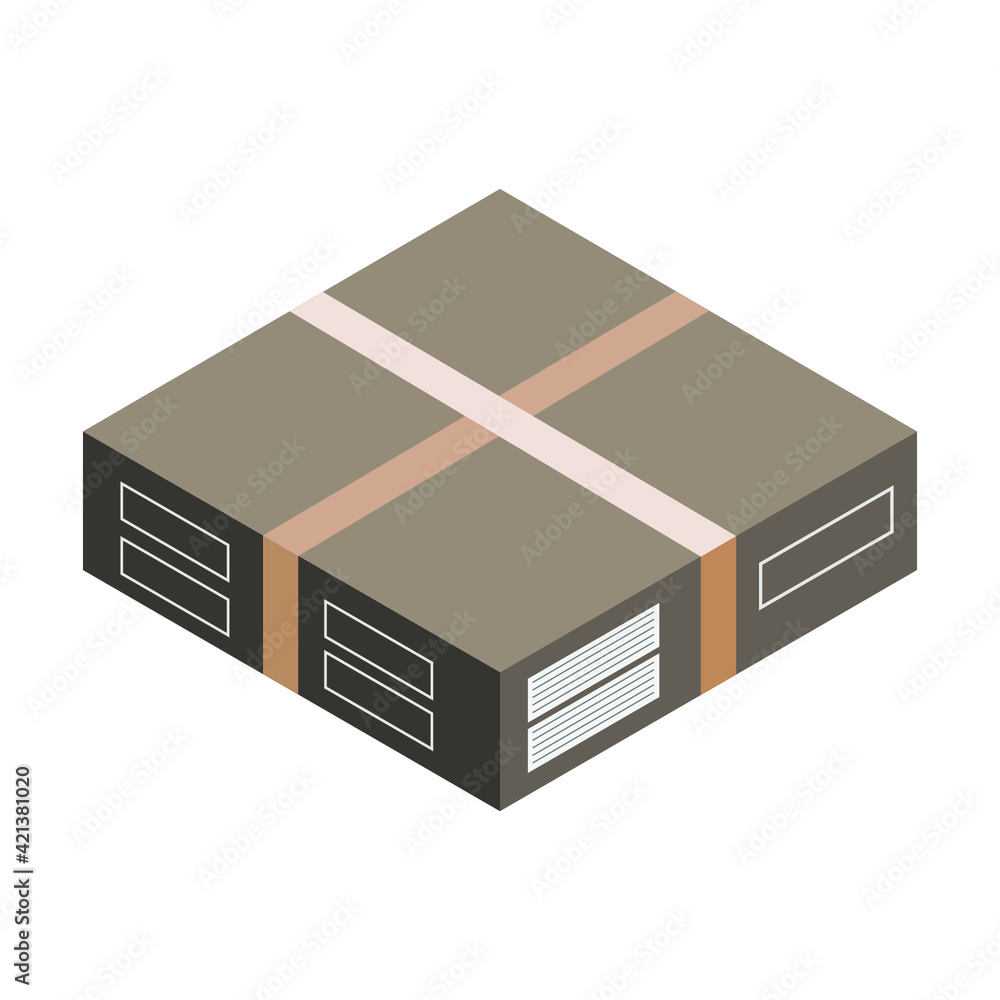 Canvas Prints Isometric box