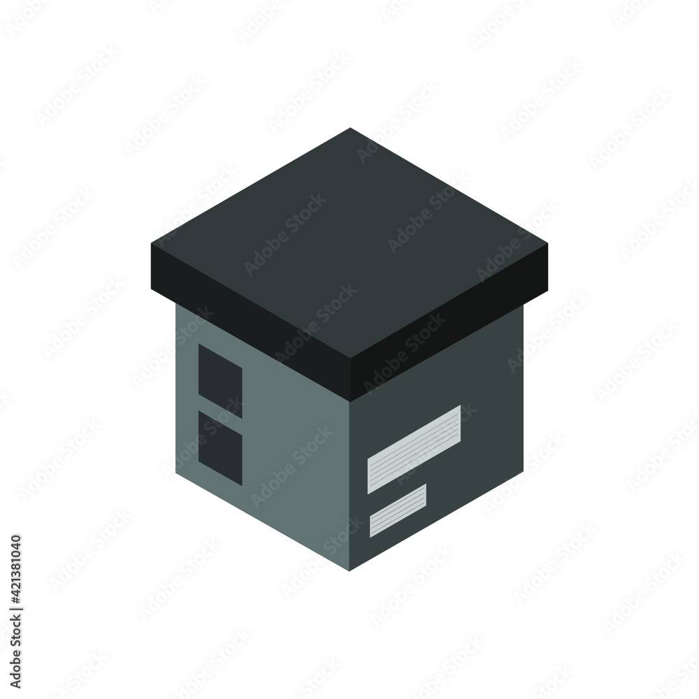 Sticker Isometric box