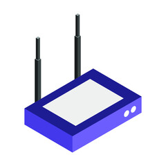 Fototapeta premium Isometric router