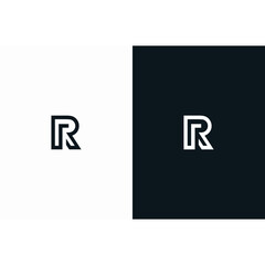 Letter R logo initial