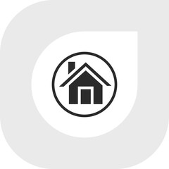 Home Icon. House Icon vector. Flat Illustration. Stay home.
