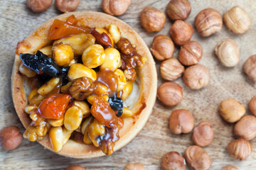 crispy tartlet with filling