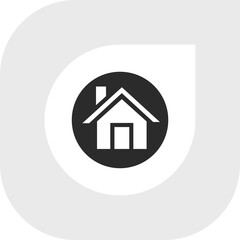 Home Icon. House Icon vector. Flat Illustration. Stay home.