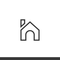 Home Icon. House Icon vector. Flat Illustration. Stay home.