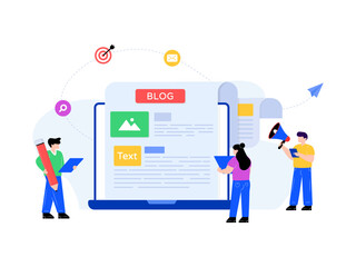 
A flat illustration of web ad in modern style 

