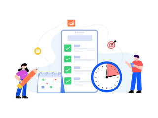 
An innovative solutions flat editable illustration 

