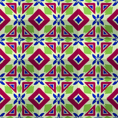 Geometric vector pattern with triangular elements. Seamless abstract ornament for wallpapers and backgrounds. 