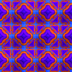 Geometric vector pattern with triangular elements. Seamless abstract ornament for wallpapers and backgrounds. 