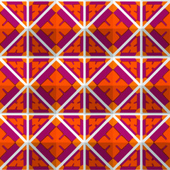  Geometric vector pattern with triangular elements. Seamless abstract ornament for wallpapers and backgrounds.
