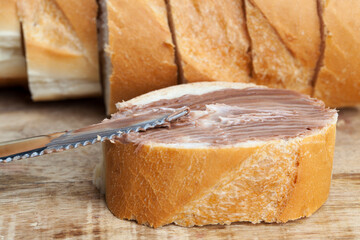 natural cocoa chocolate paste during Breakfast