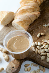 peanut butter used to make bread sandwiches