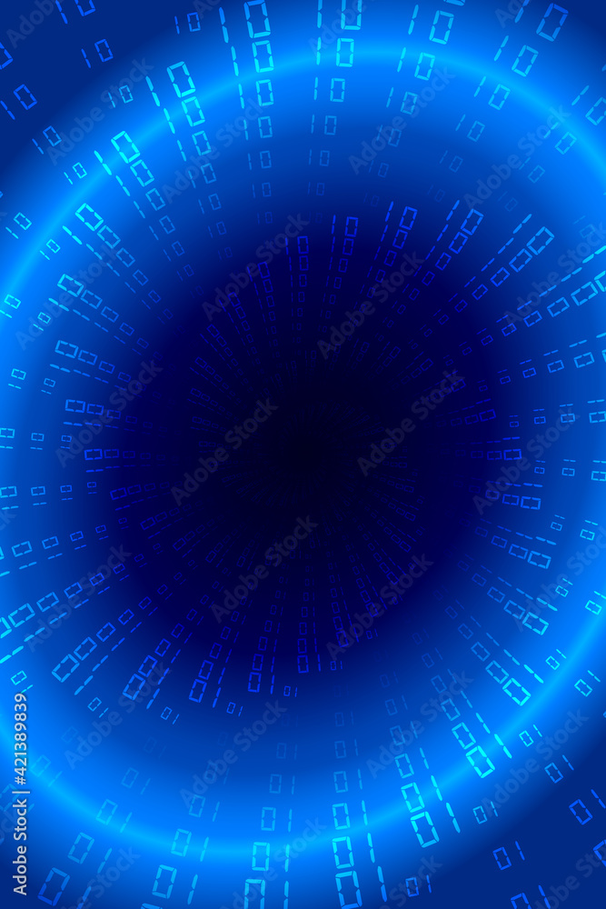 Aufkleber 01 digital composition spiral vortex internet science and technology big data background