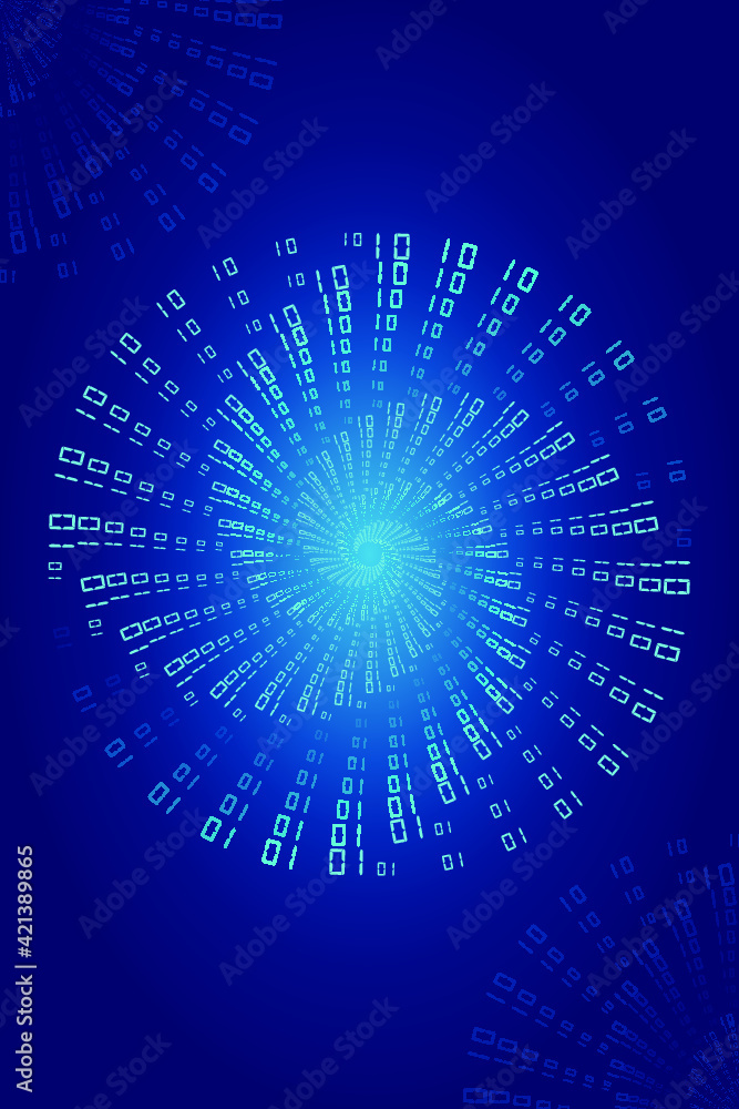 Aufkleber 01 digital composition spiral vortex internet science and technology big data background