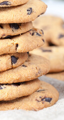 wheat flour cookies and chocolate