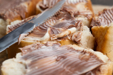 natural cocoa chocolate paste during Breakfast