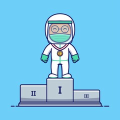 Cute doctor won first prize