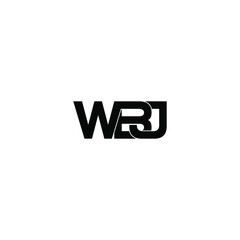 wbj letter original monogram logo design