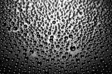 Water drops on dark background