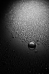 Water drops on dark background