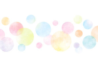 カラフルな水玉模様