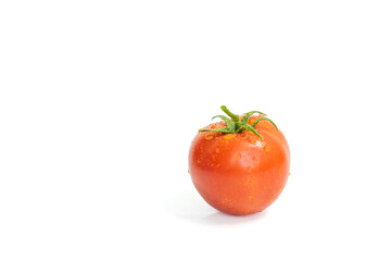 Tomatoes on a white background