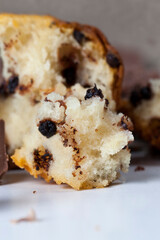 cupcake with pieces of chocolate