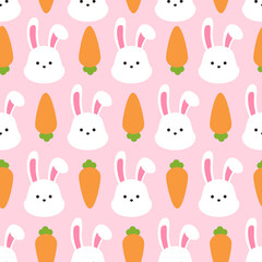 Seamless easter pattern background vector illustration easter day concept