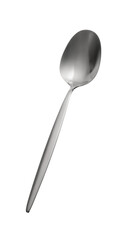 Clean spoon on white background