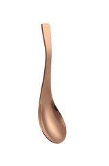 Clean spoon on white background