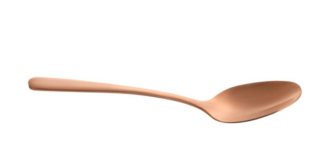 Clean spoon on white background