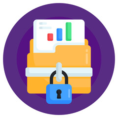 
Financial document flat icon, editable vector 

